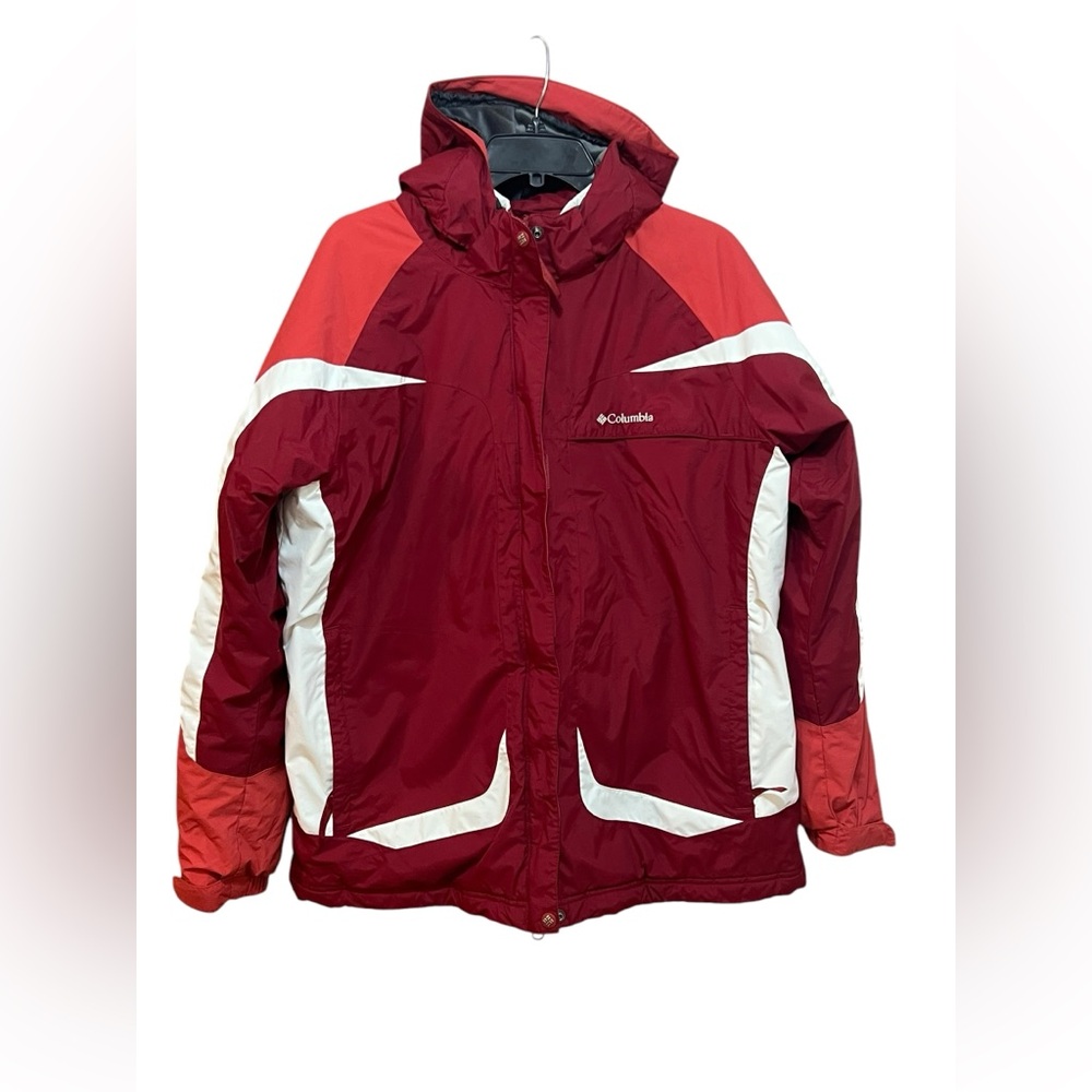Columbia Women's Red and White Jacket